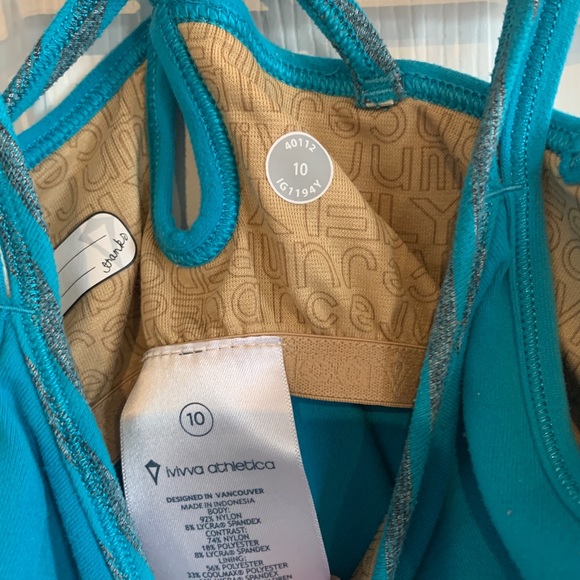 Lot of 2 turquoise Ivivva Girls tops size 10 - Picture 6 of 6